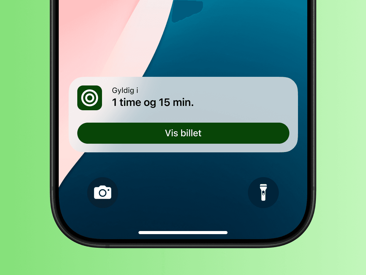 Se gyldighed i realtid - også når skærmen er låst copy and media image